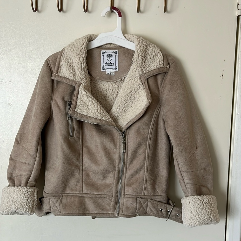 Brown and Cream Winter jacket.